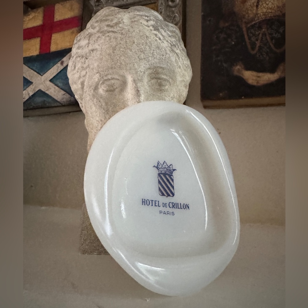 Vintage Opalex Ashtray – Hotel de Crillon, Paris – Made‎ in France